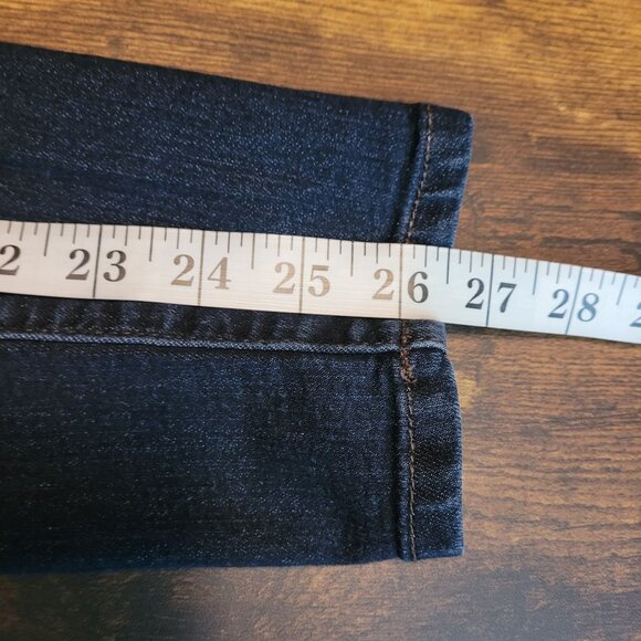 Democracy Jeans Size 6 Skinny Cropped Ab Technology Mid Rise Dark Wash - Picture 9 of 11